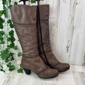 vintage biviel distressed leather riding boots size 38.5